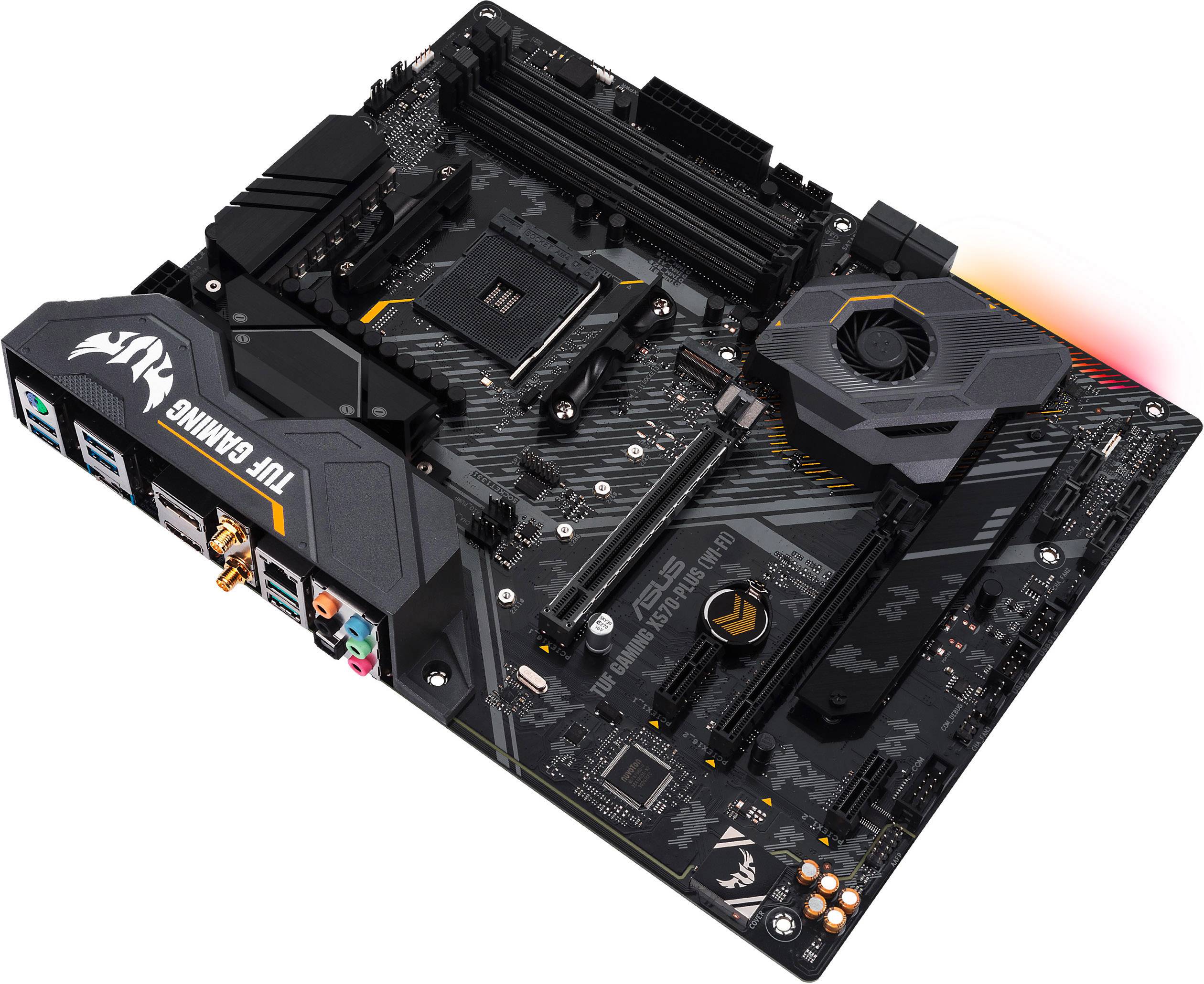 Asus TUF Gaming X570-Plus (WI-FI) Mainboard Sockel (PC) AMD® AM4 Formfaktor (Details) ATX Mainboard-Chipsatz AMD® X570-1