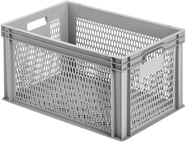 Alutec 75070  Kunststoffbox  vergittert (B x H x T) 600 x 320 x 400 mm Grau 1 St.