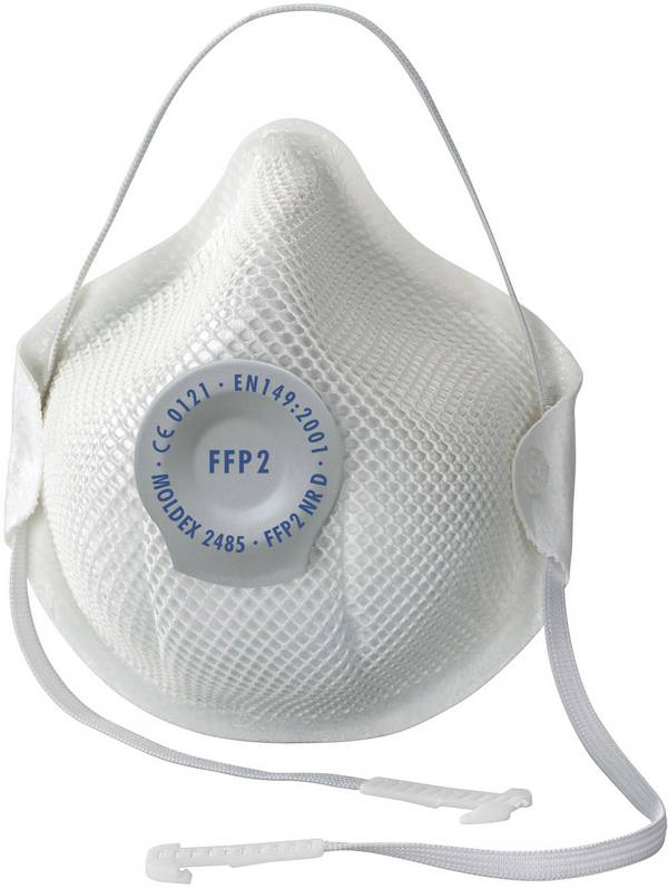 Moldex Smart 248501 Feinstaubmaske mit Ventil FFP2 D 20 St. EN 149:2001, EN 149:2009 DIN 149:2001, DIN 149:2009
