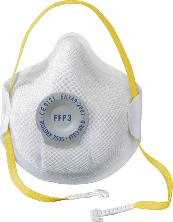 Moldex Smart 250501 Feinstaubmaske mit Ventil FFP3 D 10 St. EN 149:2001, EN 149:2009 DIN 149:2001, DIN 149:2009