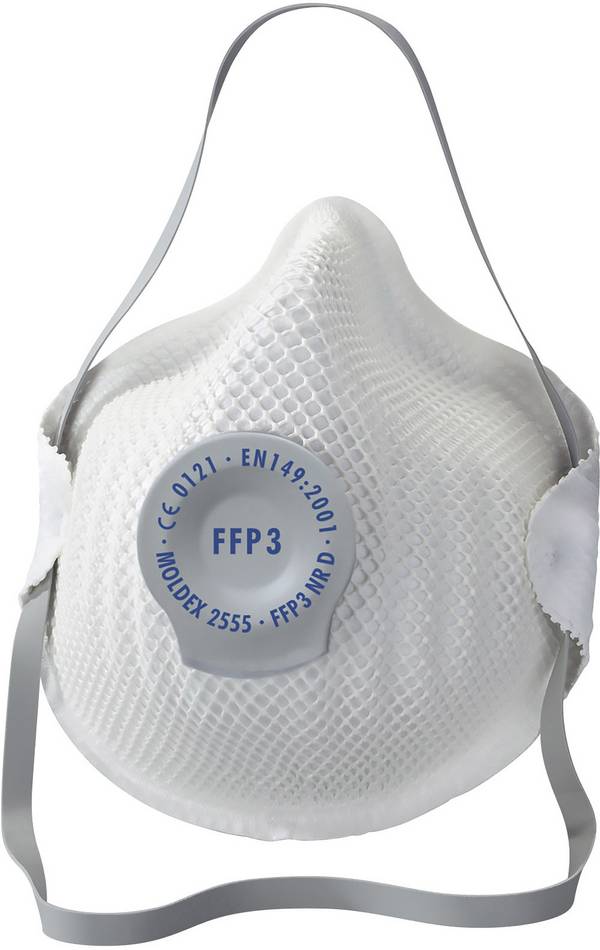 Moldex Klassiker 255501 Feinstaubmaske mit Ventil FFP3 D 20 St. EN 149:2001, EN 149:2009 DIN 149:2001, DIN 149:2009