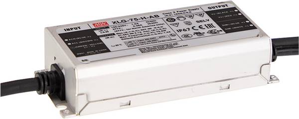MEAN WELL XLG-75-12-A LED-Treiber Konstantspannung, Konstantstrom 60 W 2500 - 5000 mA 12 V/DC PFC-Schaltkreis, einstellbar, Überlastschutz, Überspannung, Möbelzulassung, Montage auf entflammbaren Oberflächen, Outdoor 1 St.