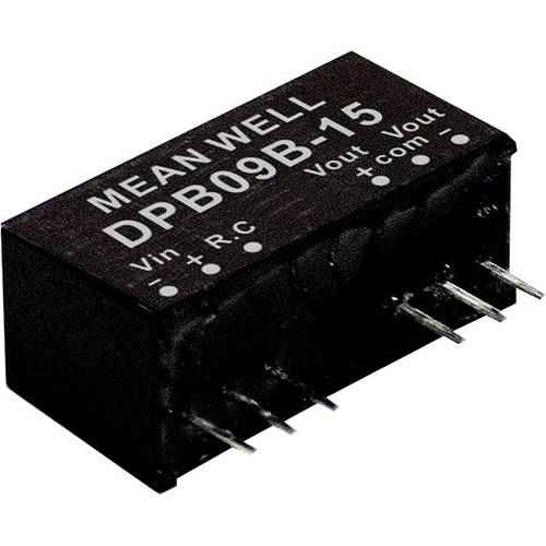 Thumbnail - MEAN WELL DPB09C-15 DC/DC-Wandlermodul 300 mA 9 W Anzahl Ausgänge: 2 x Inhalt 1 St.