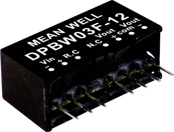 MEAN WELL DPBW03F-15 DC/DC-Wandlermodul   100 mA 3 W Anzahl Ausgänge: 2 x Inhalt 1 St.