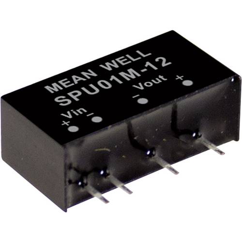 Thumbnail - MW Mean Well SPU01N-12 DC/DC-Wandlermodul 84 mA 1 W Anzahl Ausgänge: 1 x Inhalt 1 St.