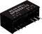 'MEAN WELL SPB09A-15' schwarzer elektronischer Chip mit sechs Anschlussstiften. Markiert mit Vin, RC, Vout, NC und Spannung.