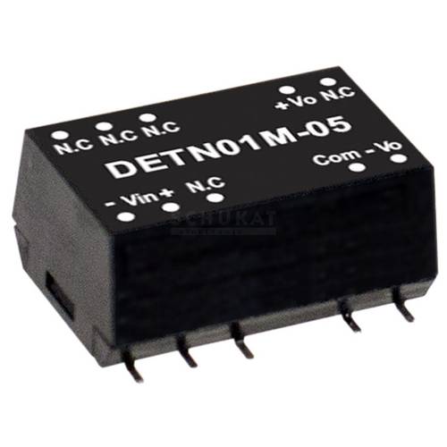 MEAN WELL DETN01L-12 DC/DC-Wandlermodul 42 mA 1 W Anzahl Ausgänge: 2 x Inhalt 1 St.