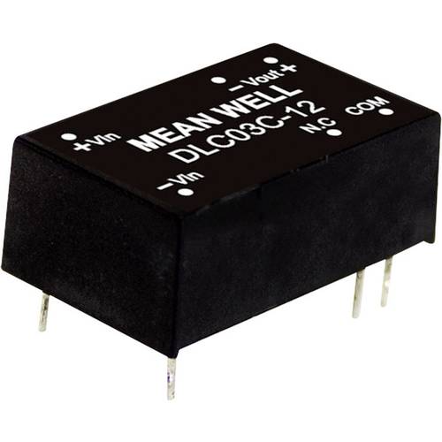 Thumbnail - MEAN WELL DLC03C-12 DC/DC-Wandlermodul 15 V/DC 125 mA 3 W Anzahl Ausgänge: 2 x Inhalt 1 St.