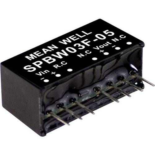 MEAN WELL SPBW03F-05 DC/DC-Wandlermodul 600 mA 3 W Anzahl Ausgänge: 1 x Inhalt 1 St.