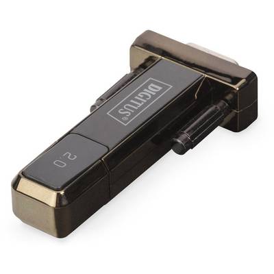 Digitaler Wasserwaagenadapter aus Metall, seitliche Klemmhalterung, quadratische Form, mit 'DIGITUS'-Logo und '20'-Markierung.