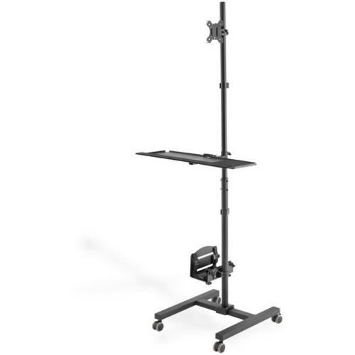 Digitus DA-90374 1fach PC-/Monitor-Rollwagen 43,2 cm (17) - 81,3 cm (32) Schwarz Höhenverstellbar, Tastaturablage, Neigb...