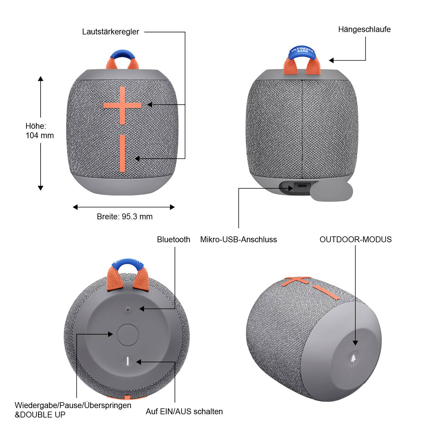 Ultimate Ears WONDERBOOM 2 - Lautsprecher - tragbar-9