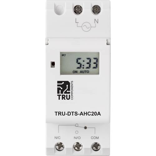 Thumbnail - TRU COMPONENTS TC-8576104 Zeitschaltuhr für Hutschiene TRU-DTS-AHC20A 230 V/AC Wochenprogramm
