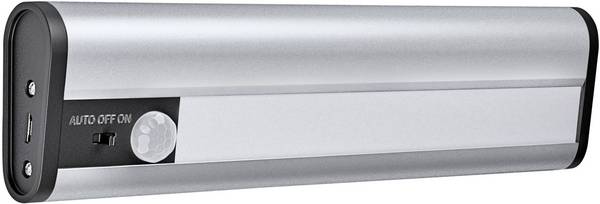 LEDVANCE Linear LED Mobile USB L LED-Unterbauleuchte mit Bewegungsmelder  LED LED fest eingebaut 1 W  Neutralweiß Silber