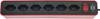 Brennenstuhl 1153262070 Steckdosenleiste mit Schalter 6fach Rot, Schwarz CH-Stecker 1 St.