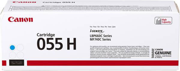 Canon Toner 055 H Original  Cyan 5900 Seiten 3019 C 002