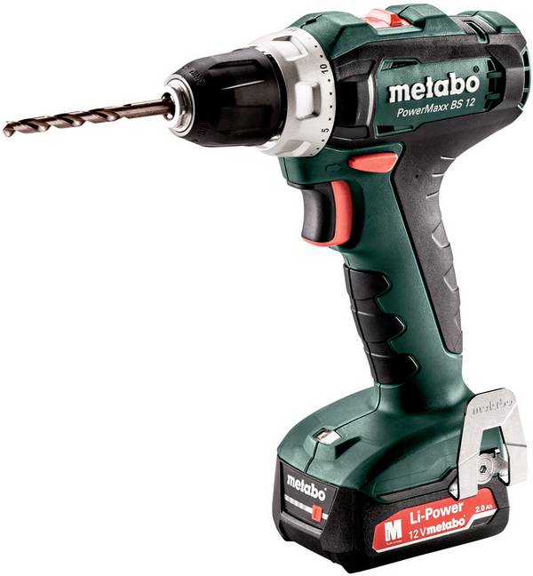 Metabo PowerMaxx BS 12 601036500 Akku-Bohrschrauber  12 V  Li-Ion
