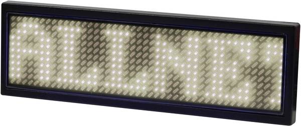 Allnet ALLNET - Namensschild elektronisch programmierbar Seriell - Farbe weiss LED-Namensschild