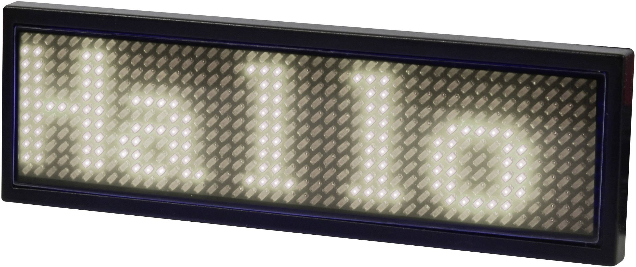 Leuchtendes LED-Schild mit der Aufschrift 'Hallo'.