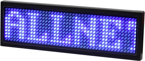 Allnet ALLNET - Namensschild elektronisch programmierbar Seriell - Farbe blau LED-Namensschild