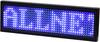 Allnet ALLNET - Namensschild elektronisch programmierbar Seriell - Farbe blau LED-Namensschild