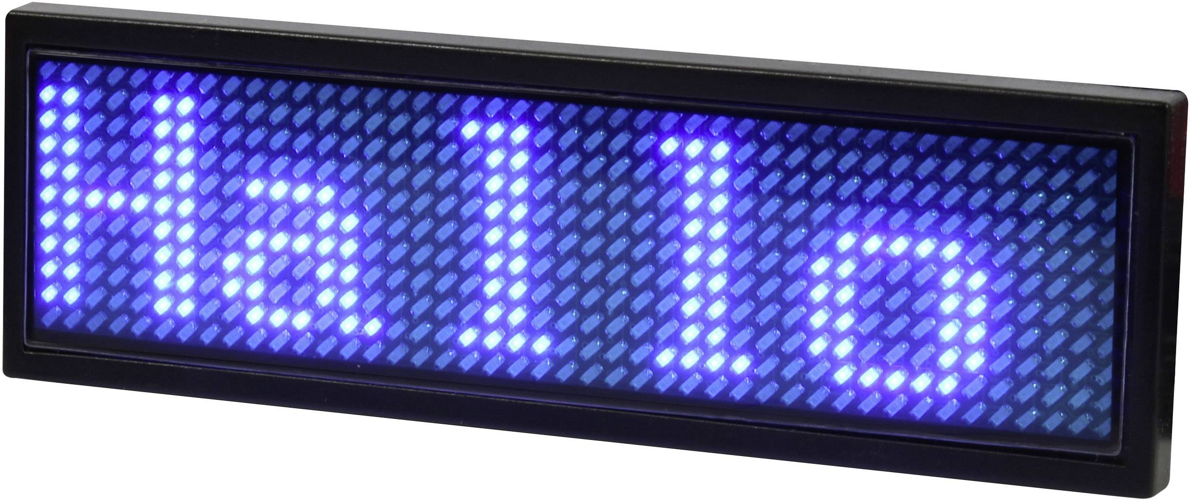 Allnet ALLNET - Namensschild elektronisch programmierbar Seriell - Farbe blau LED-Namensschild-1