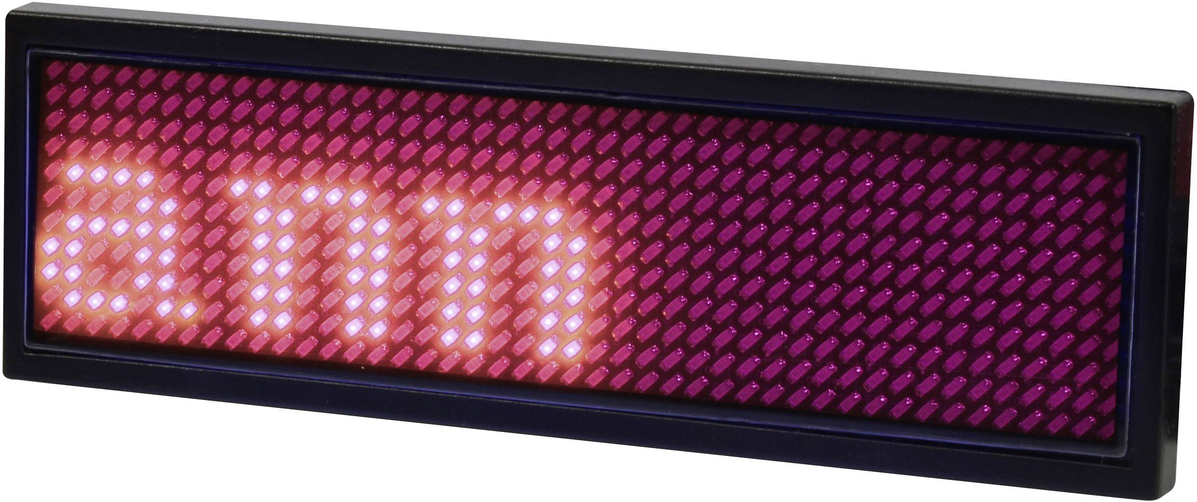 Ein LED-Schild zeigt in roter Schrift das Wort 'ann'.