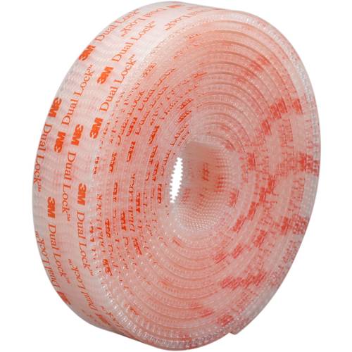 3M Klettband zum Aufkleben (L x B) 1.25 m x 25 mm Transparent 1 St.