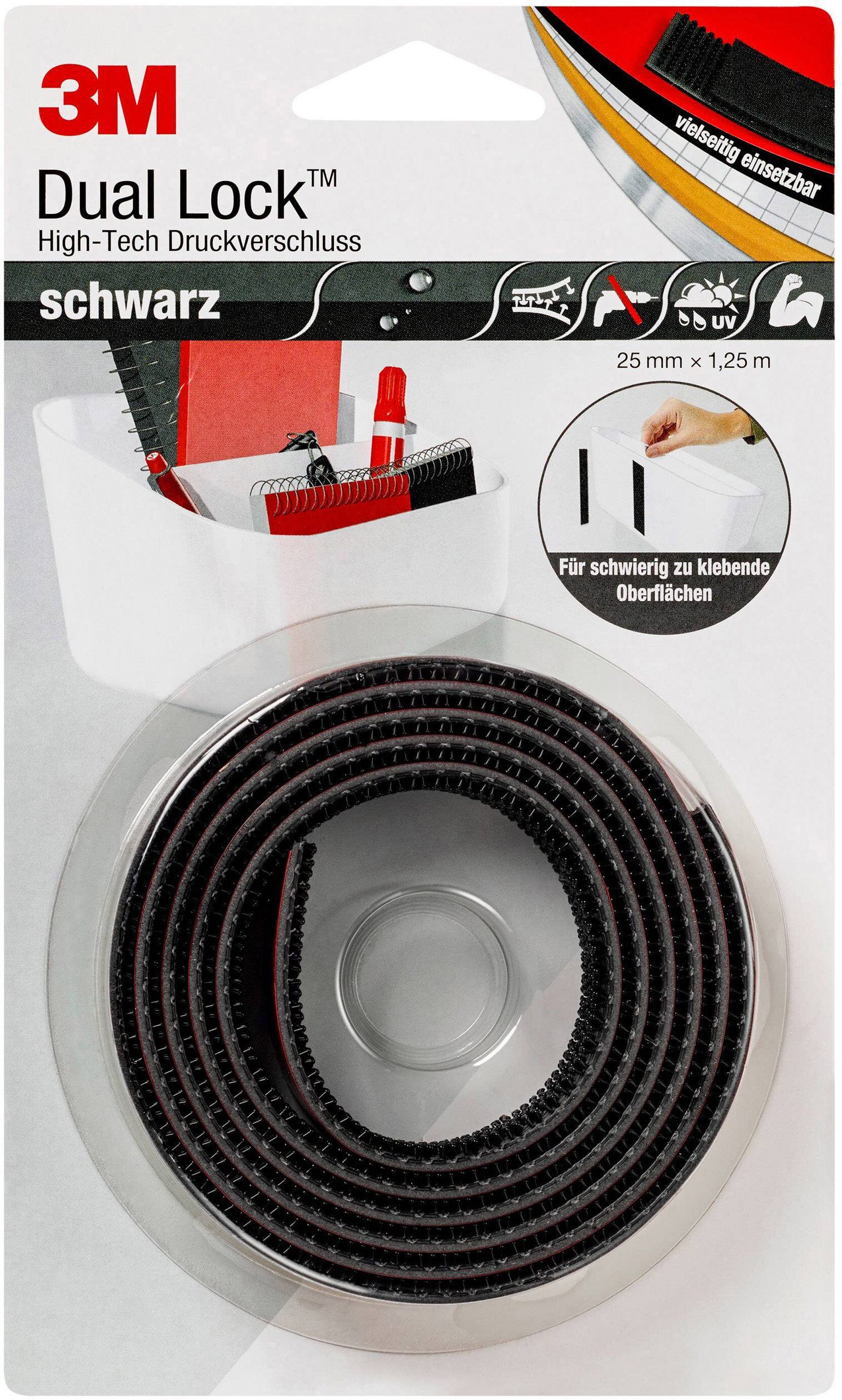 Dual Lock schwarz 25mm x 1,25m 3M
