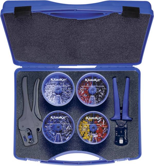 Klauke SK303P Aderendhülsen-Sortiment 0.5 mm², 0.75 mm², 1 mm², 1.5 mm², 2.5 mm², 4 mm², 6 mm², 10 mm² 1 Set