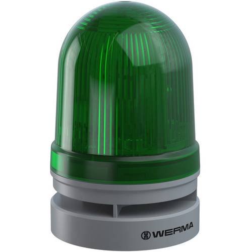 Thumbnail - Werma Signaltechnik Signalleuchte Midi TwinFLASH Combi 115-230VAC GN 461.220.60 Grün 230 V/AC 110 dB
