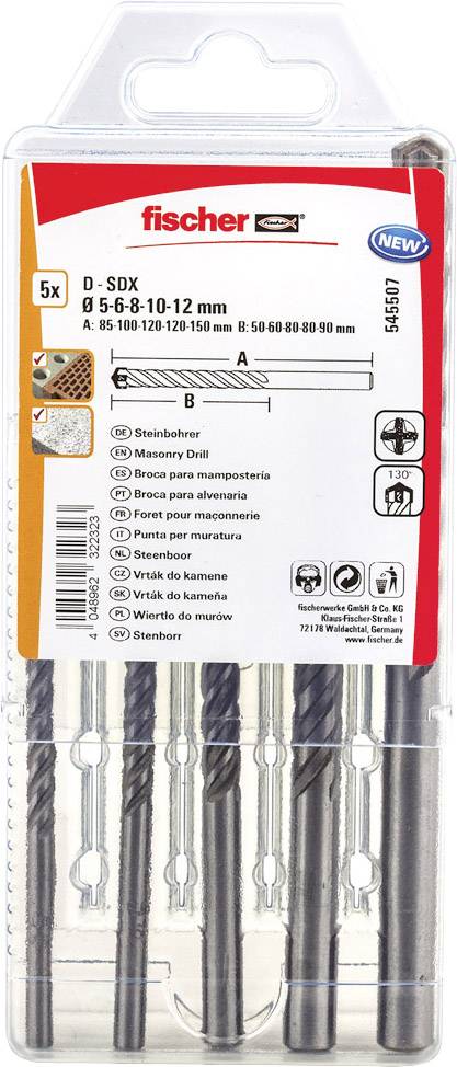 Fischer 545507 Stein-Spiralbohrer-Set 1 St.