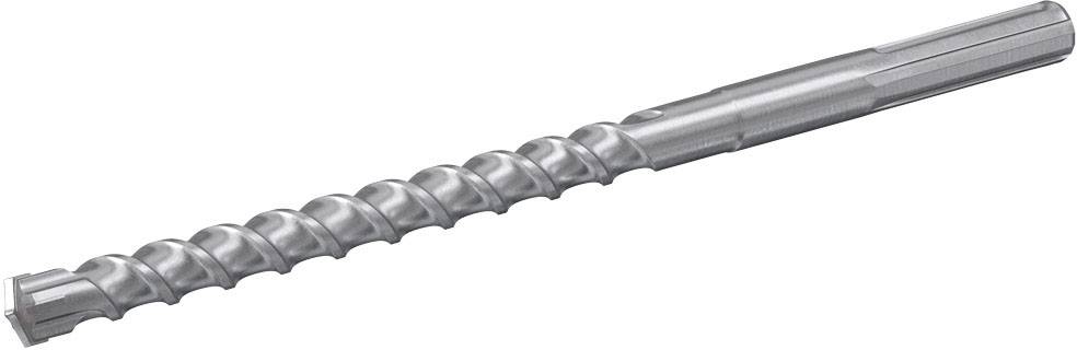 Ein Metallbohrer mit spiralförmiger Klinge, geeignet für das Bohren in Beton oder Mauerwerk.