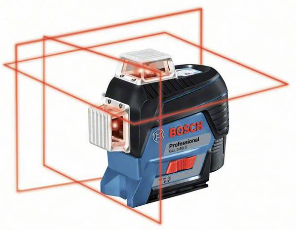 Bosch Professional GLL 3-80C Linienlaser   Reichweite (max.): 30 m