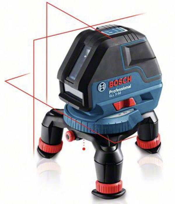 Bosch Professional Kreuzlinienlaser GLL 3-50 mit Universalhalterung BM 1 Linienlaser   Reichweite (max.): 10 m