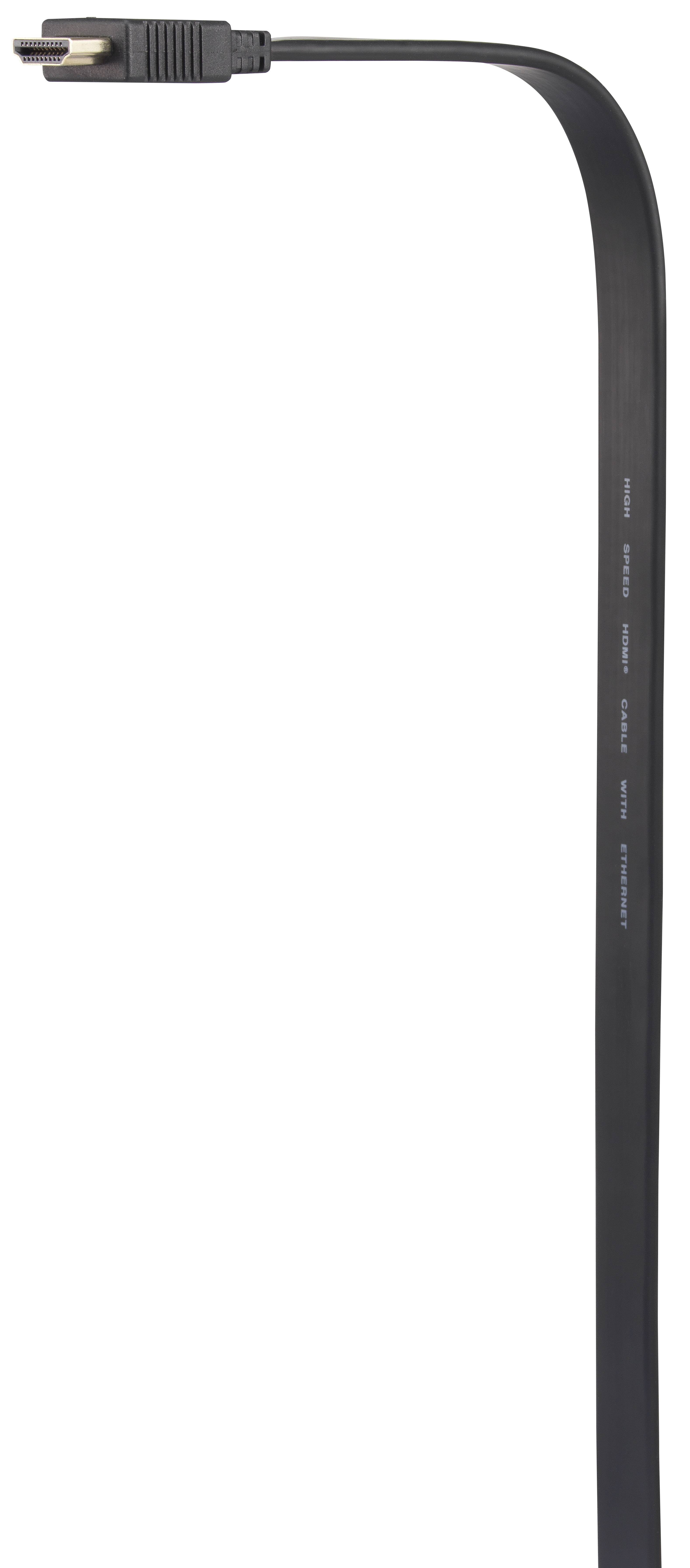 SpeaKa Professional HDMI Anschlusskabel HDMI-A Stecker, HDMI-A Stecker 10.00 m Schwarz SP-8596844 4K UHD, Audio Return C-1