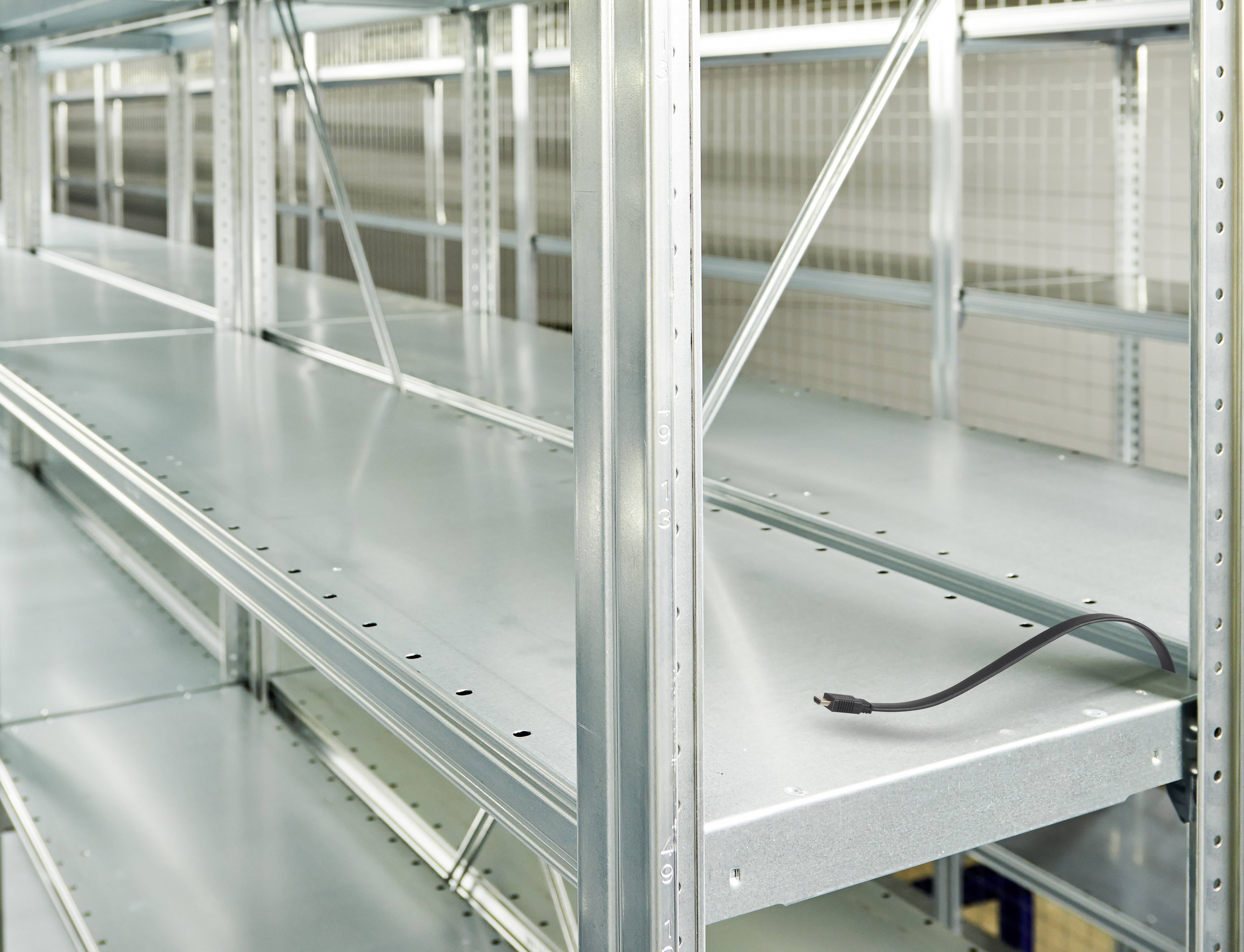 SpeaKa Professional HDMI Anschlusskabel HDMI-A Stecker, HDMI-A Stecker 10.00 m Schwarz SP-8596844 4K UHD, Audio Return C-2