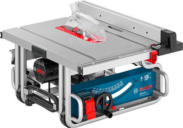Tischkreissäge GTS 10 J Aufnahme-L.1800W Sägeblatt-D.254mm m.Neigung 47G L/2G R