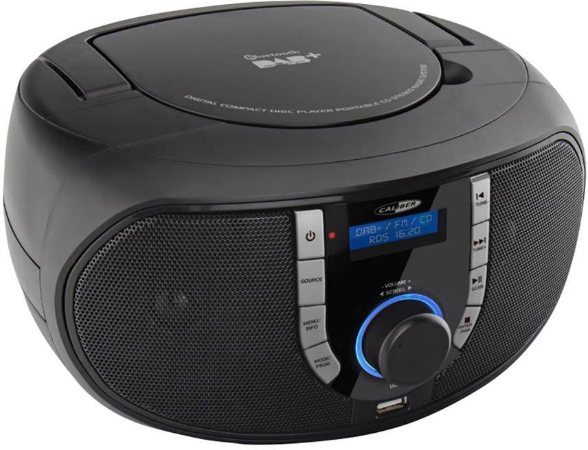 CALIBER Audio Technology HBC433DAB-BT DAB+ CD-Radio AUX, Bluetooth®, CD, UKW Schwarz