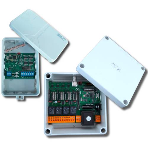 SVS Nachrichtentechnik 4-Kanal Funkset inkl. Festsender Reichweite max. (im Freifeld): 750 m 12 V, 24 V