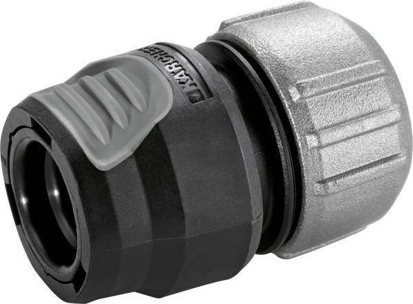 Kärcher Home & Garden 2.645-196.0  Aluminium Schlauchkupplung Steckkupplung, 13 mm (1/2") - 15 mm (5/8") Wasserstop