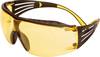 3M SecureFit SF403XSGAF-YEL Schutzbrille mit Antibeschlag-Schutz Gelb, Schwarz