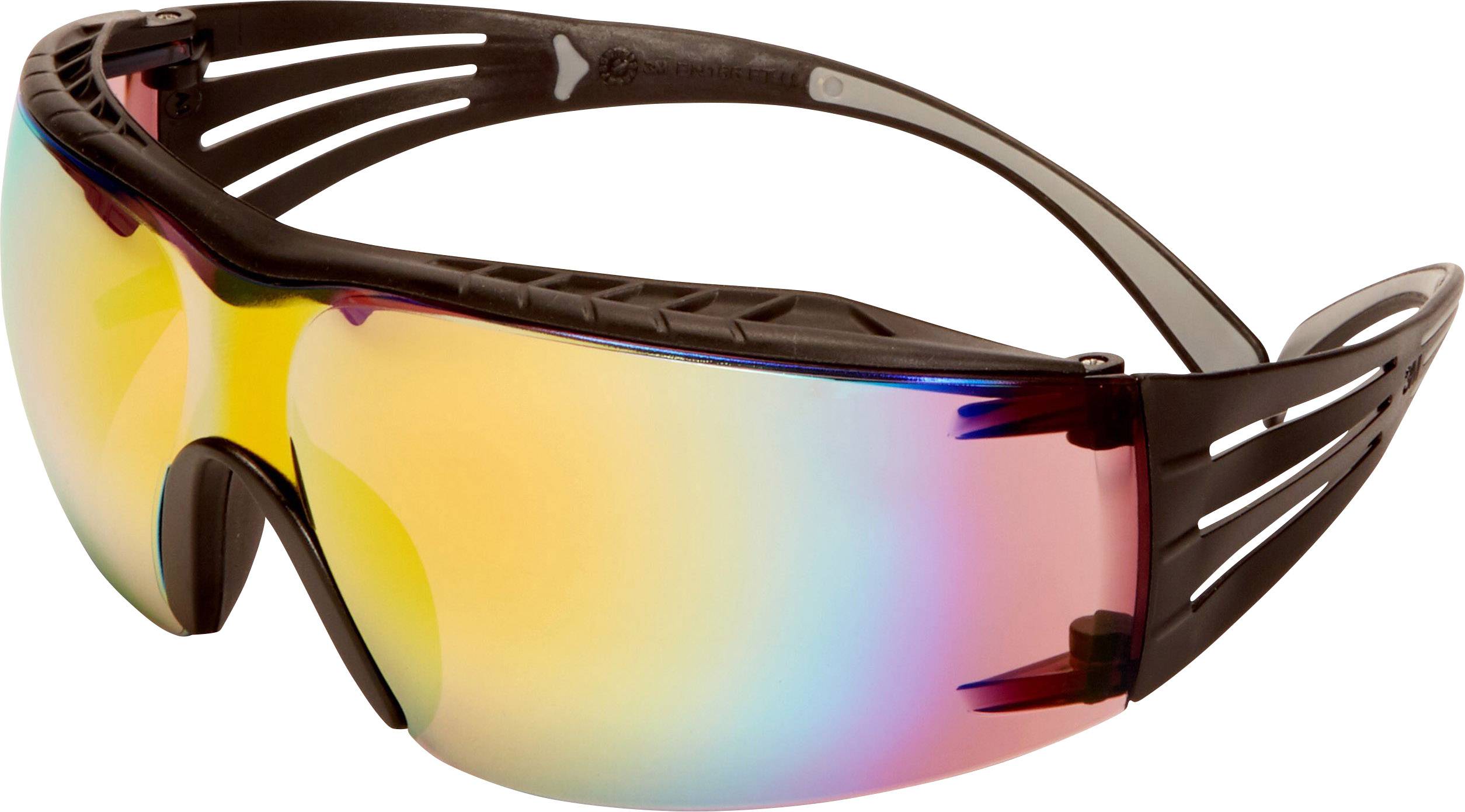 3M SecureFit SF416XAS-BLK Schutzbrille inkl. Antibeschlag-Schutz, verspiegelt Grau, Schwarz (SF416XA