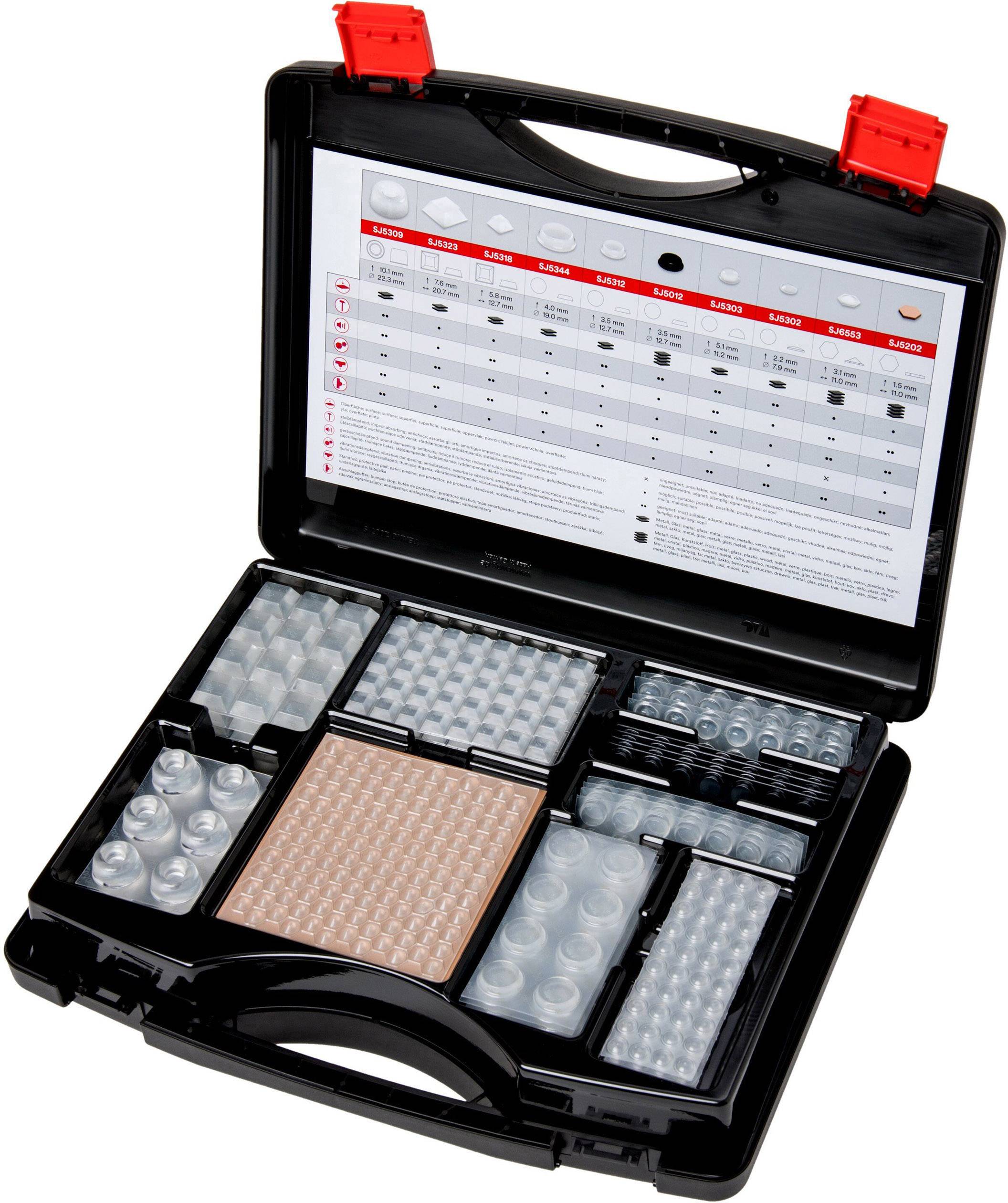 3M BUMPON 017 Apparaatvoeten assortiment Transparant, Zwart 700 stuk(s) afbeelding