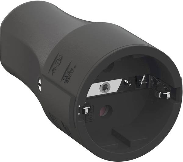 Bachmann 960.103 Schutzkontaktkupplung Polypropylen 250 V Schwarz IP20