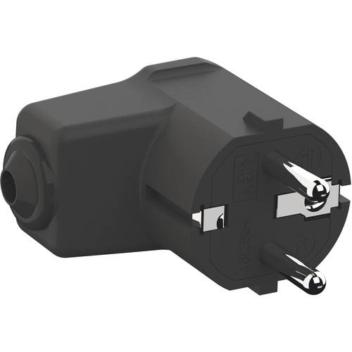 Bachmann 960.102 Schutzkontakt-Winkelstecker Polypropylen 250 V Schwarz IP20