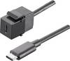 BACHMANN Keystone USB 3.1 Kupplung Typ C, Buchse/Stecker, 0,5 m
