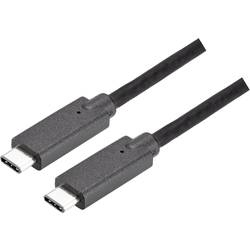 Image of Bachmann USB-Kabel USB 3.2 Gen1 (USB 3.0 / USB 3.1 Gen1) USB-C™ Stecker, USB-C™ Stecker 50.00 cm Schwarz
