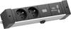 Bachmann 941.102 Tischsteckdose 2fach Schwarz GST18i Anschlussbuchse 1 St.