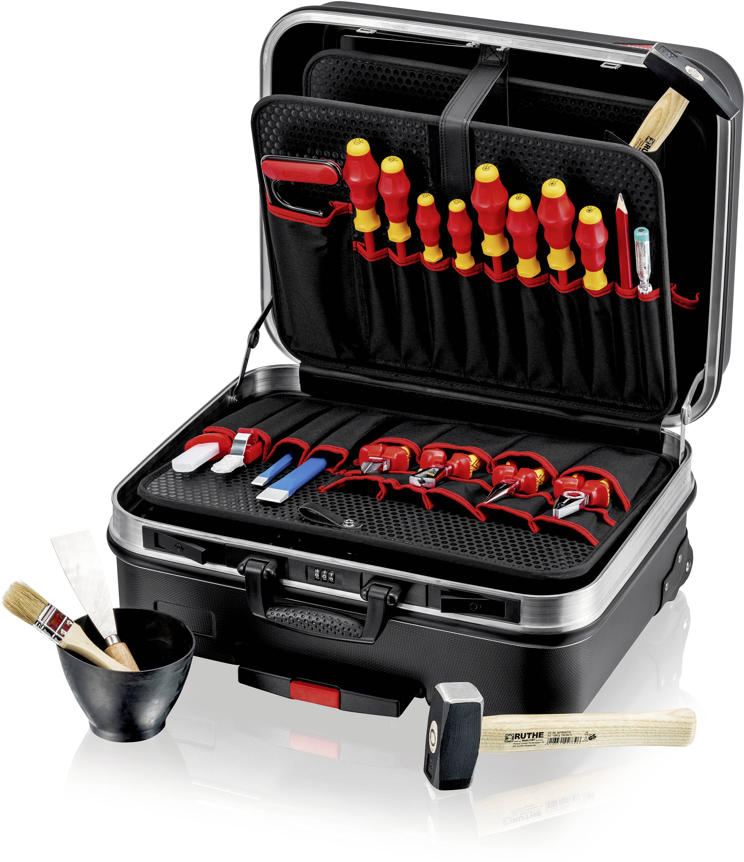 Knipex BIG Basic Move Elektro 00 21 06 HL S Verktygsväska med utrustning (L x B x H) 522 x 269 x 450 mm